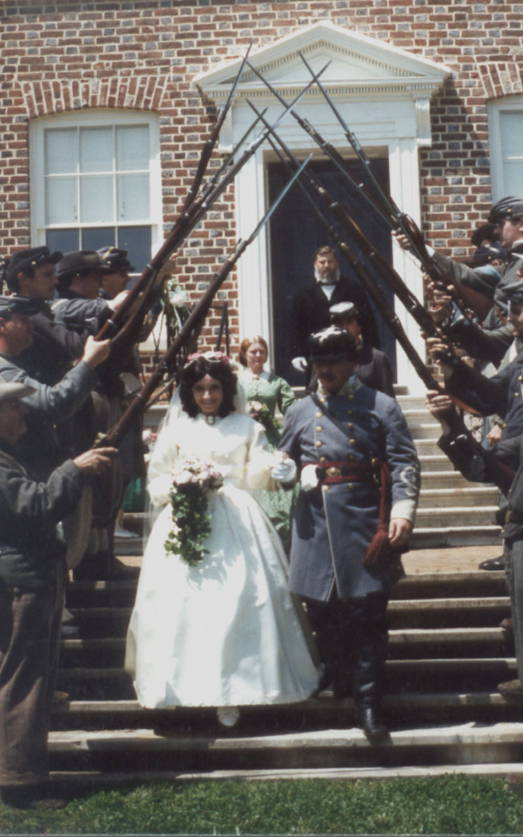 Tony And I At Belair Civil War Wedding 1996 Renewing Of Our Vows 